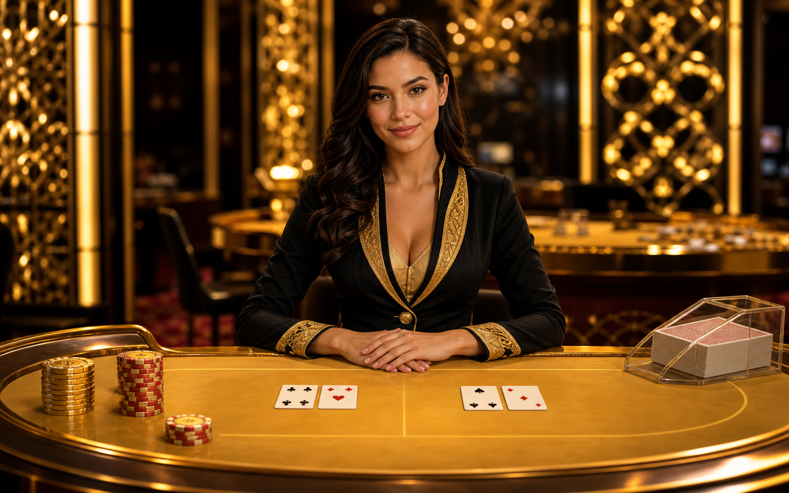 CK44-এ Golden Table Baccarat লাইভ ক্যাসিনো টেবিল